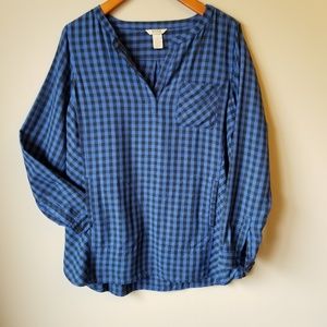 Duluth Trading Co. | Blue Plaid Flannel w/Pockets